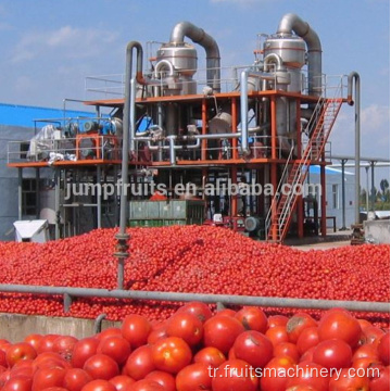 Endüstriyel meyve macunu domates salçası evaporatörü